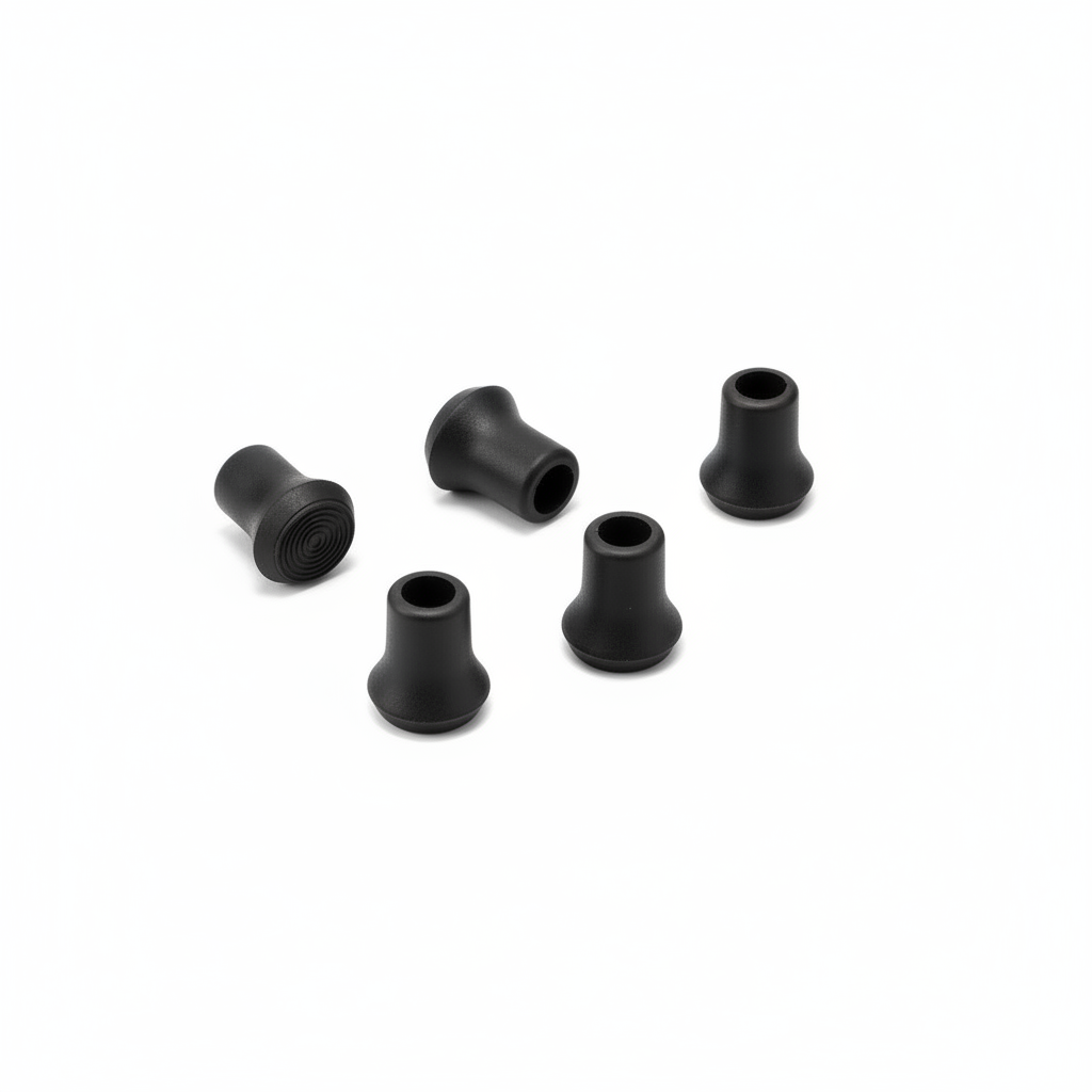 4 Pack Cane Tips White Background