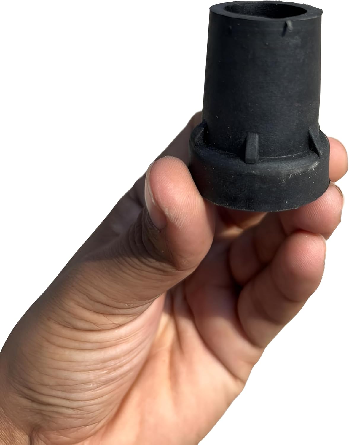 Hames Solid Brass Walking Stick Cane Handle Traditional 8" Long 3 Hole Model - Black Victorian Cane Accessory