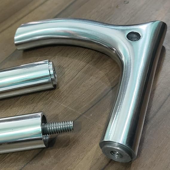 36-Inch Solid Aluminum Tactical Victorian Style Walking Stick Cane - Handmade Vintage Maritime Door Knocker Design with Timeless Elegance