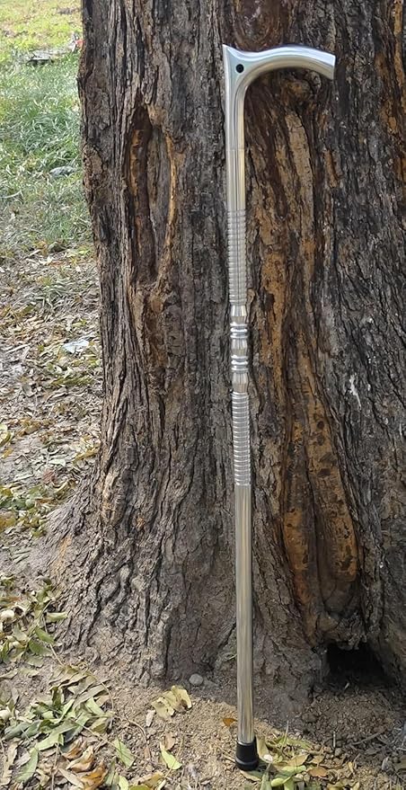 36-Inch Solid Aluminum Tactical Victorian Style Walking Stick Cane - Handmade Vintage Maritime Door Knocker Design with Timeless Elegance