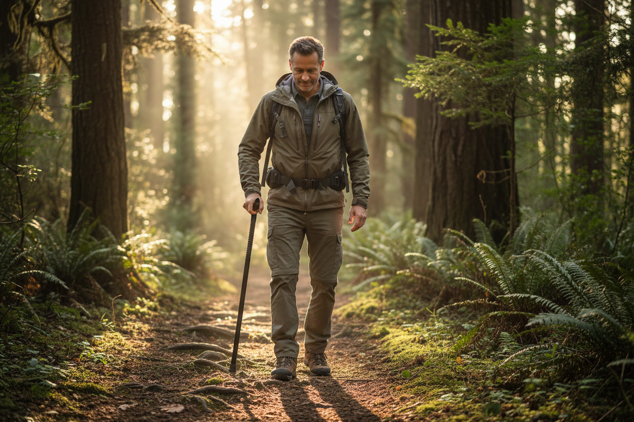 Derby Walking Cane Outdoor Forest Use