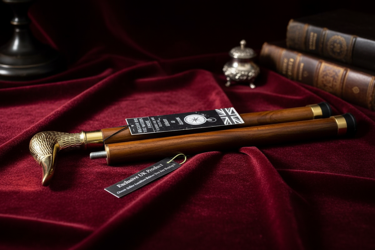 Duck Head Walking Stick Luxury Presentation