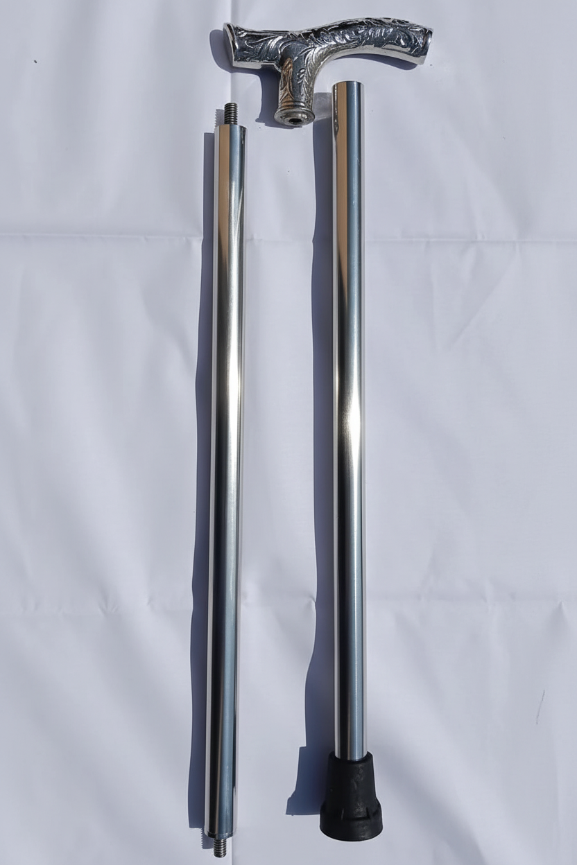 Folding Cane Sections White Background