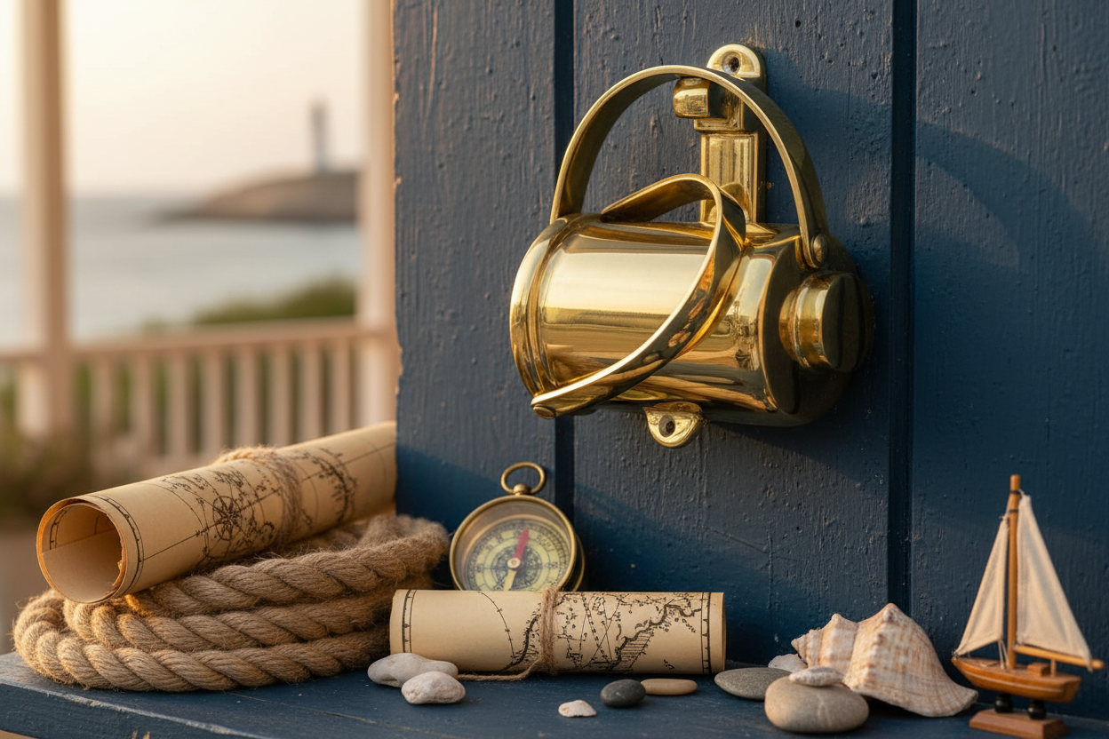 Nautical Door Knocker Maritime Setting