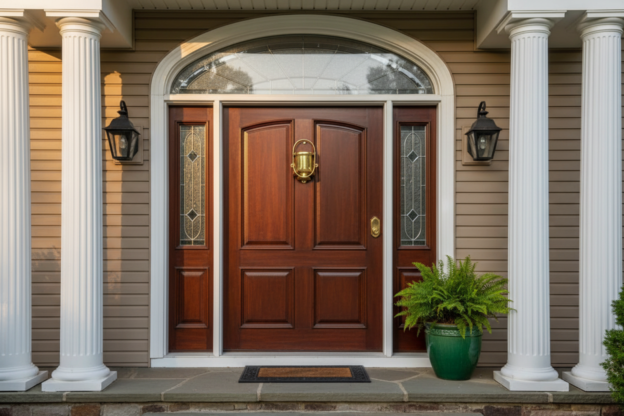 Nautical Door Knocker on Door