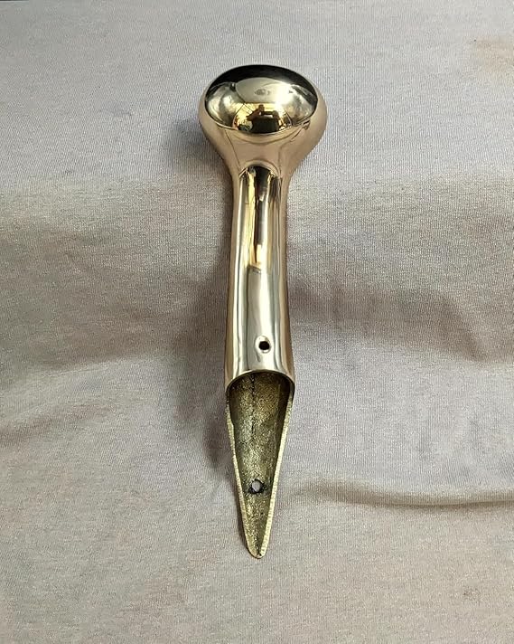 Premium Solid Brass Walking Stick Cane Handle Victorian Gold Finish