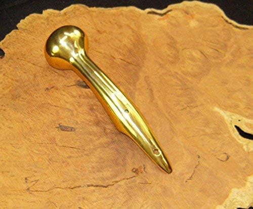 Victorian Solid Brass Walking Stick Cane Handle Gold Finish Traditional Design