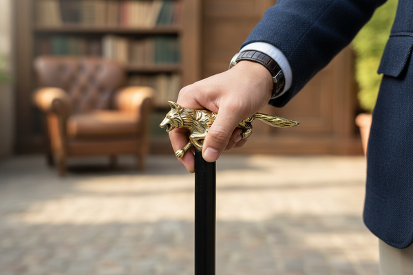 Wolf Walking Stick Hand Grip